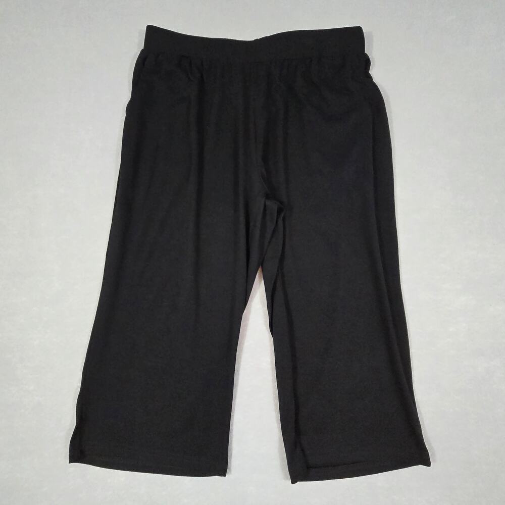 Women's Yoga Jogger Workout Wide Leg Cropped Capri Pants with Pockets XL NEW